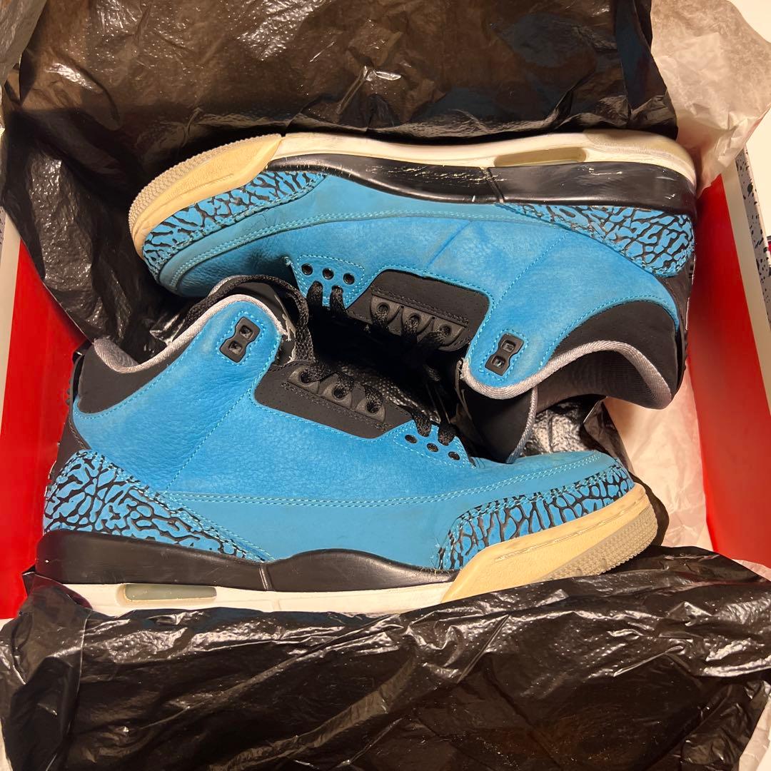 シューズ(男性用) AIR JORDAN 3 RETRO HIGH POWDER BLUE