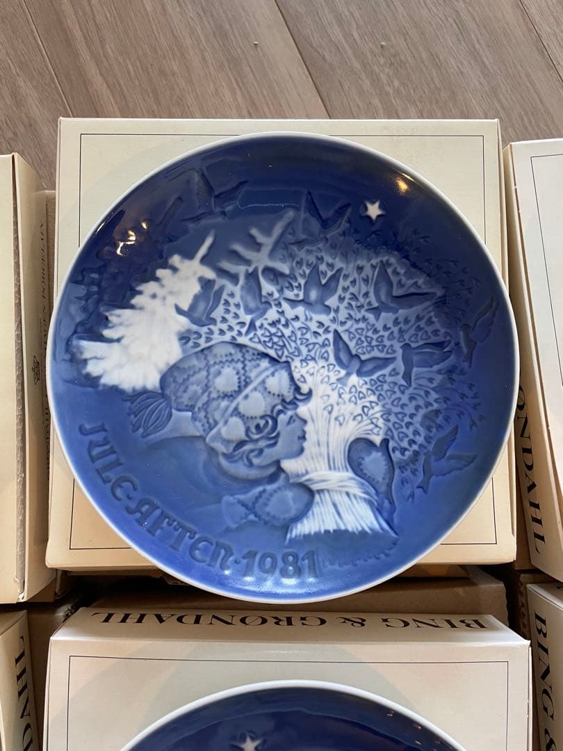 Bing & Grøndahl クリスマスプレート 1980年代 10枚セット