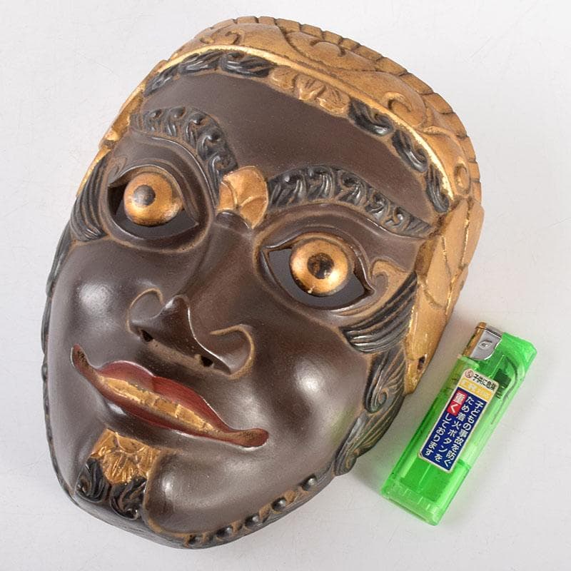 木彫　雅楽面　舞楽面　伎楽面　狂言面　雅楽面　能面　M　R4971