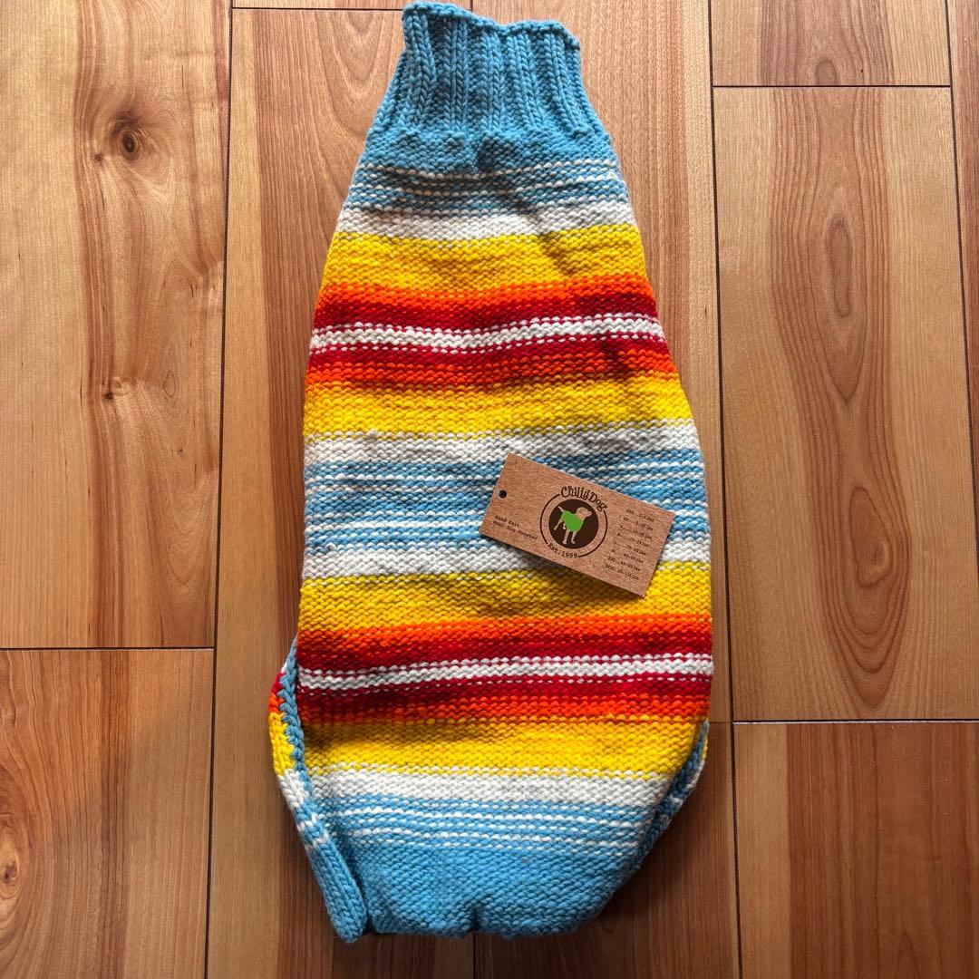 Chilly Dog ハンドメイド　ウール100%ニット　M