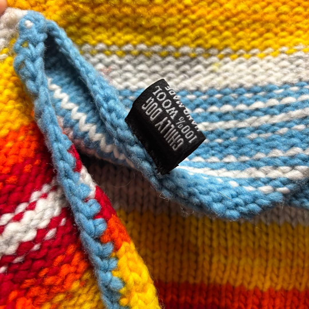 Chilly Dog ハンドメイド　ウール100%ニット　M
