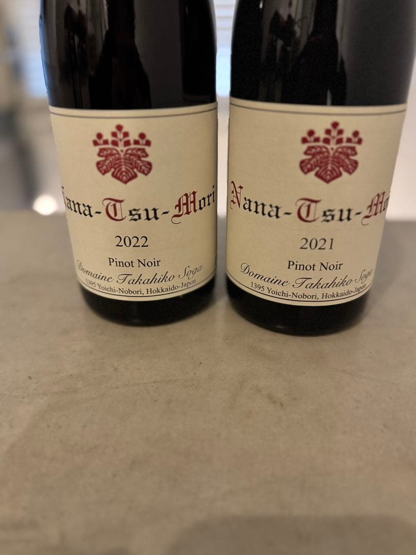 ドメーヌタカヒコ　ナナツモリ 2021＆2022 ピノノワール2本セット