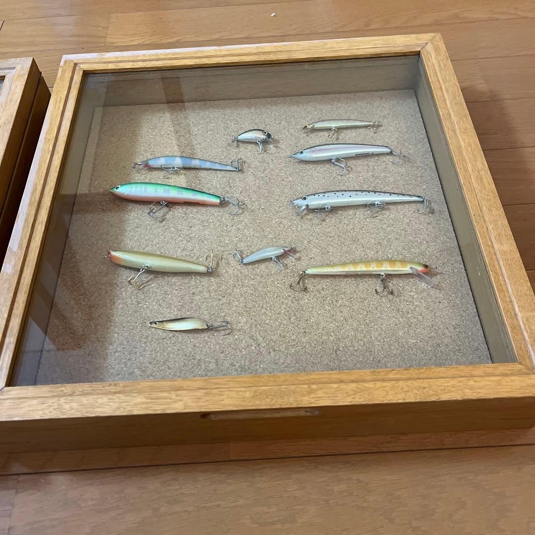 インテリア　ガラスケース　2セット　ルアー