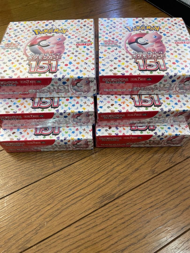 ポケモンカード　151　6BOX　シュリンク付