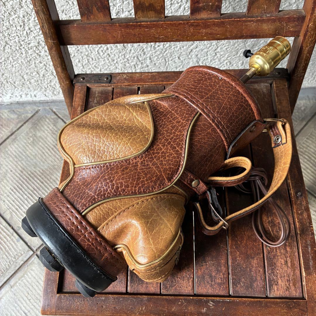 貴重レア！アメリカヴィンテージ　ゴルフバッグの卓上ランプ　GOLFインテリア照明