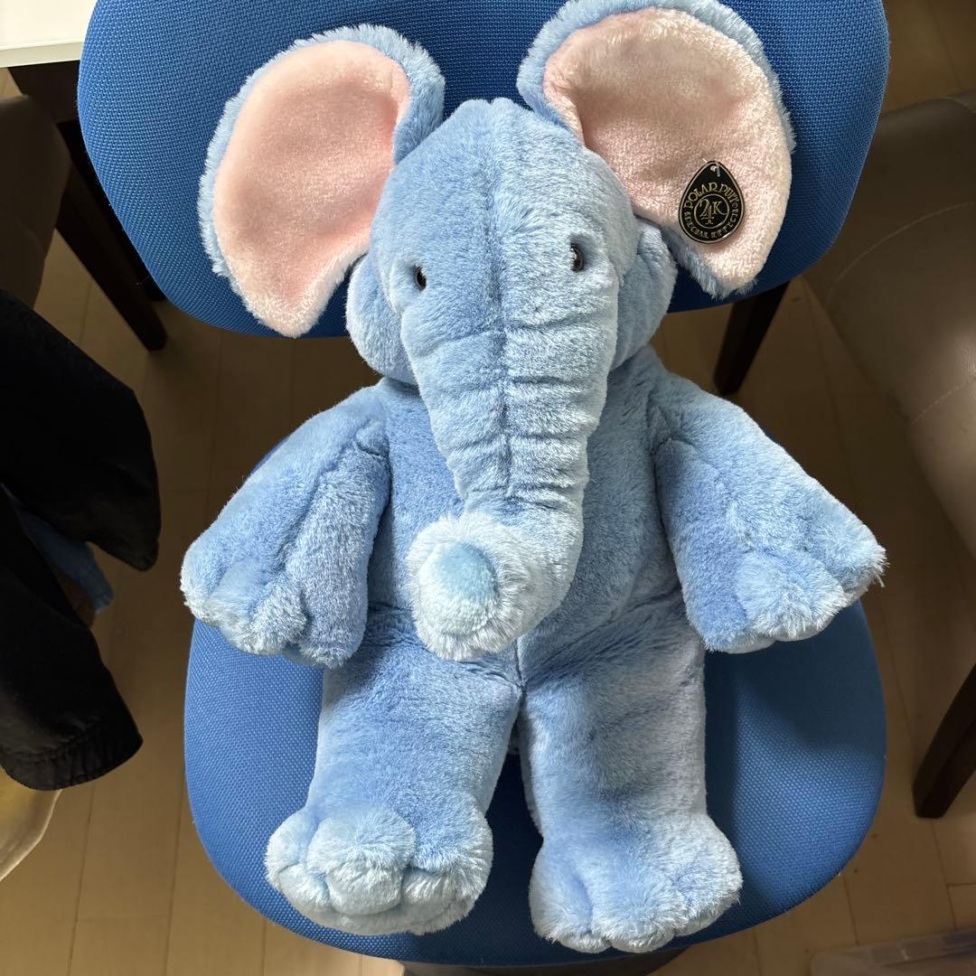 ブルーエレファント パペット ぬいぐるみ 24K プレイトーキン レア