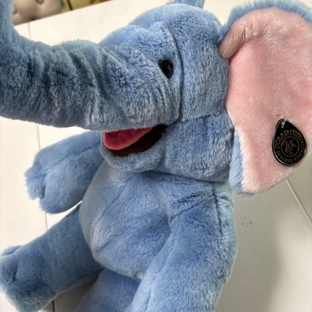 ブルーエレファント パペット ぬいぐるみ 24K プレイトーキン レア