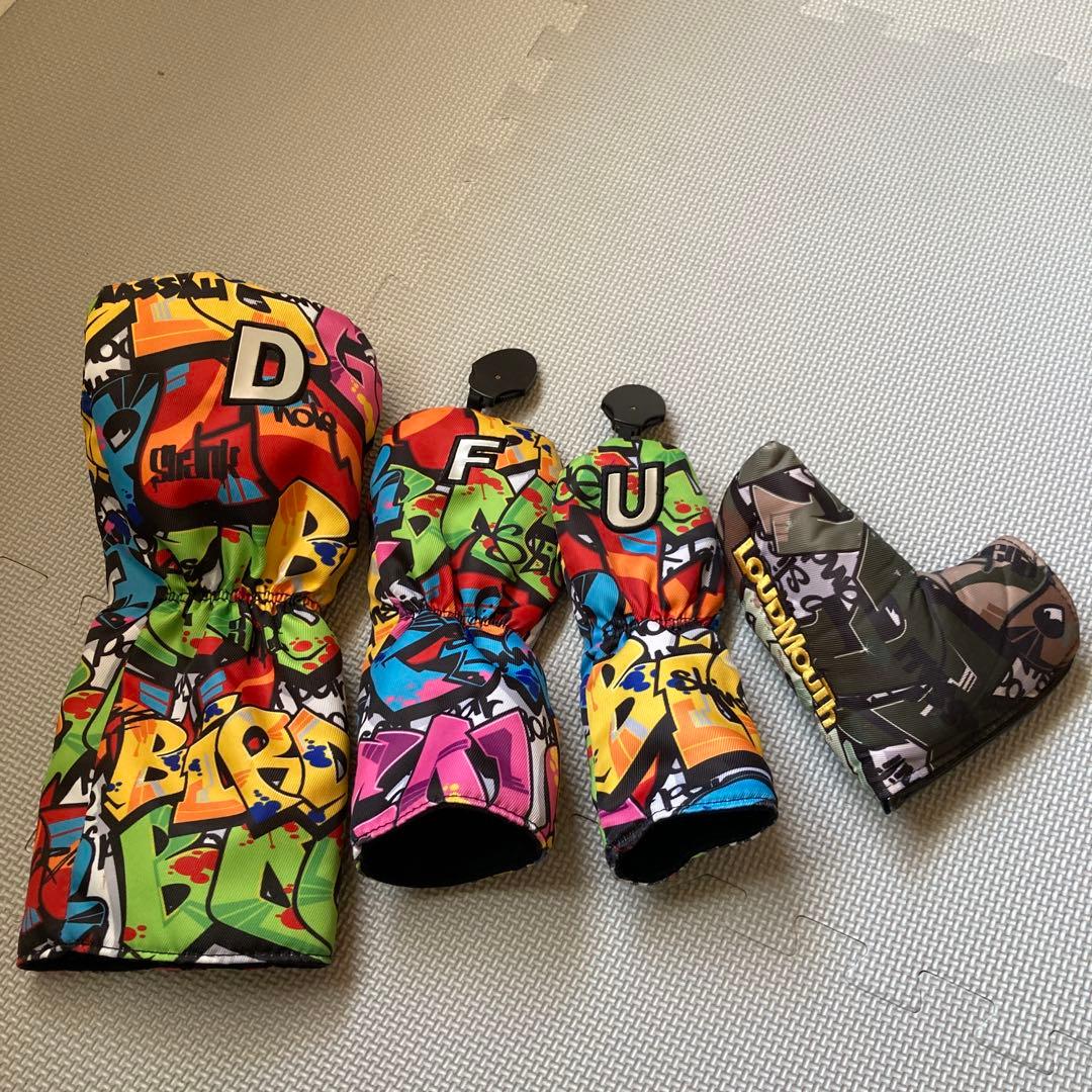 LOUDMOUTH 【8.5 型】キャディバック&ヘッドカバー等【6点セット】