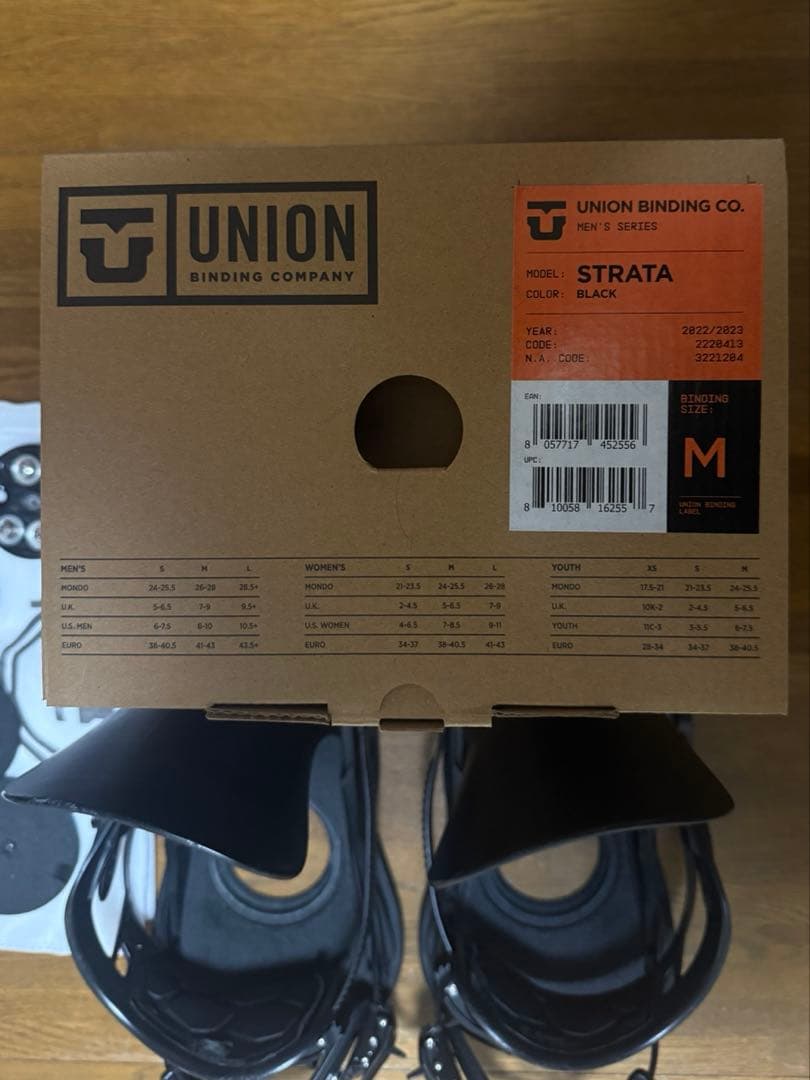 スノーボード　ビンディング　ユニオン　UNION ストラータ　M