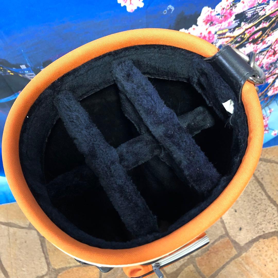 寶BV-1125 PRGR プロギア スタンド式 キャディバッグ オレンジ 美品