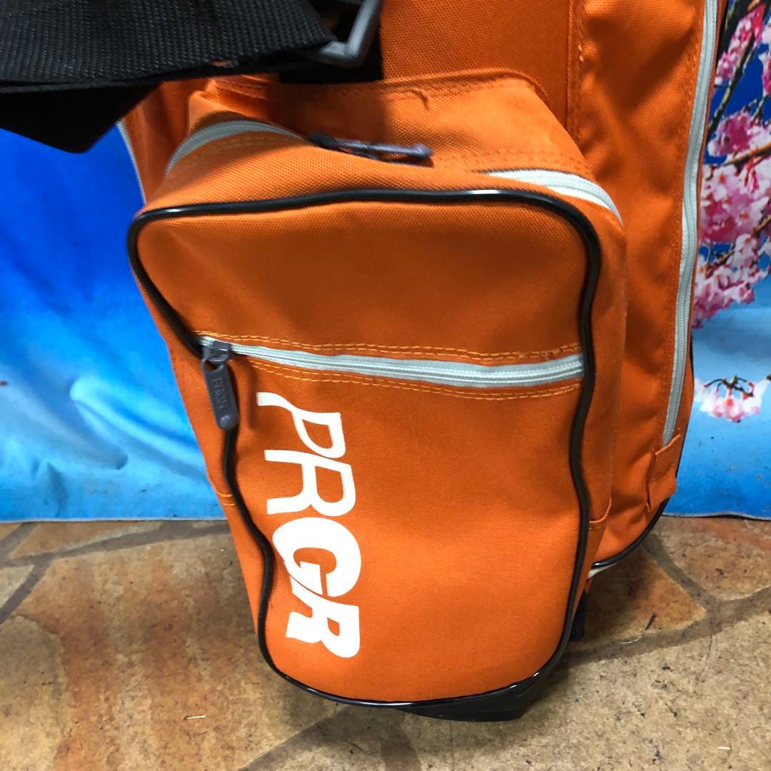 寶BV-1125 PRGR プロギア スタンド式 キャディバッグ オレンジ 美品
