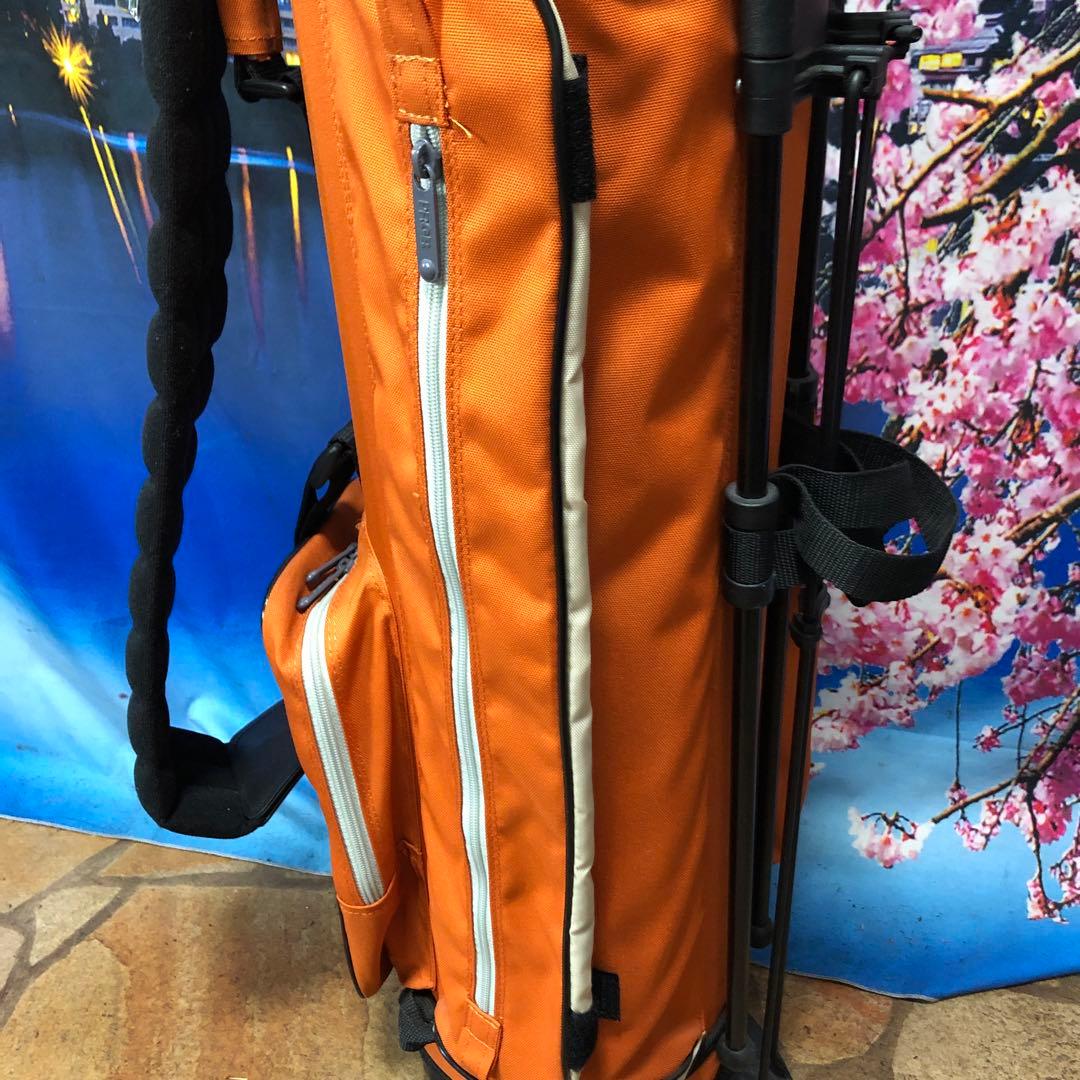 寶BV-1125 PRGR プロギア スタンド式 キャディバッグ オレンジ 美品