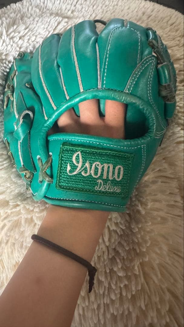 Isono Deluxe 軟式グローブ ターコイズ
