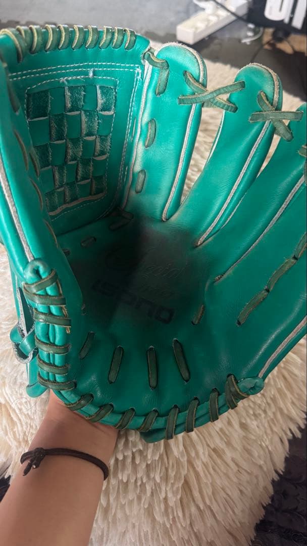 Isono Deluxe 軟式グローブ ターコイズ