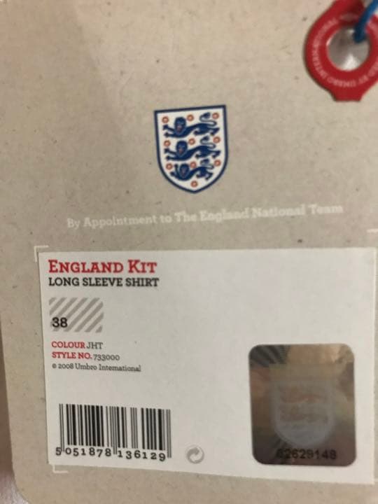 【未使用・タグ付き‼️】イングランド代表ユニフォーム フランク・ランバード
