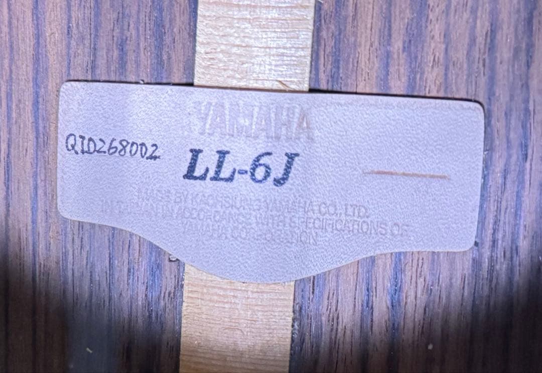 美品Yamaha LL-6Jシリーズ アコースティックギター