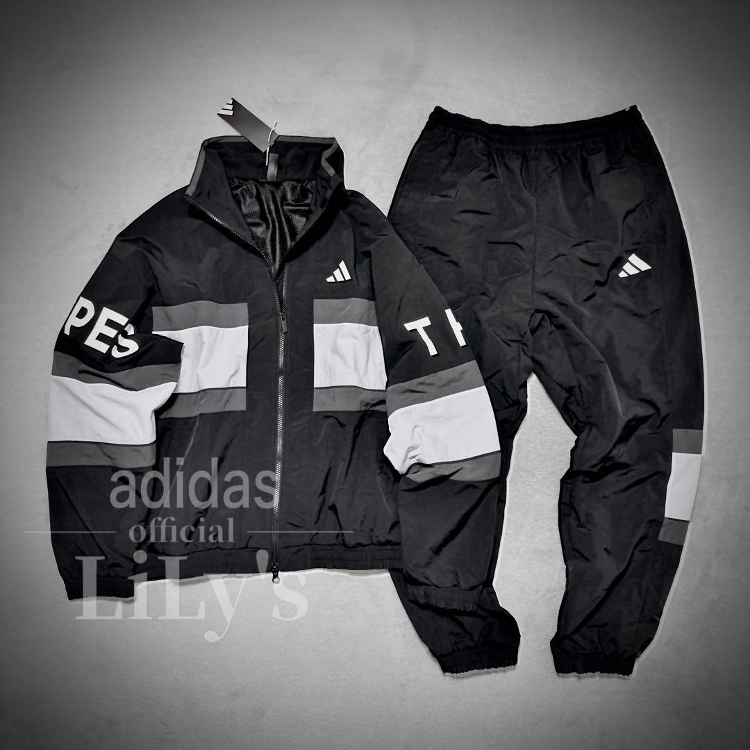 【Mサイズ】adidas上下セットアップ　ウーブン　25新作　定価18,040円