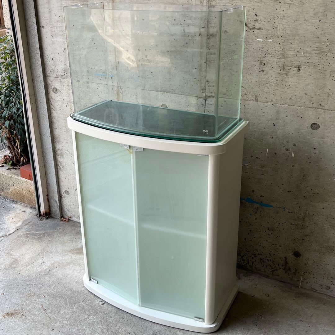 【セット・美品】ルノアール600 アクアシステム 60cm曲げガラス水槽