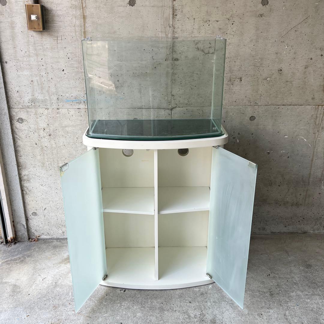 【セット・美品】ルノアール600 アクアシステム 60cm曲げガラス水槽