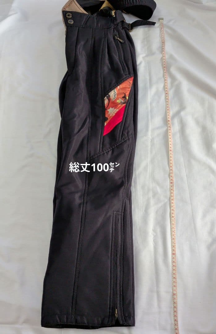 【WINDEX・ウインデックス】スキーウェア ブラック✕レッド ２点セット