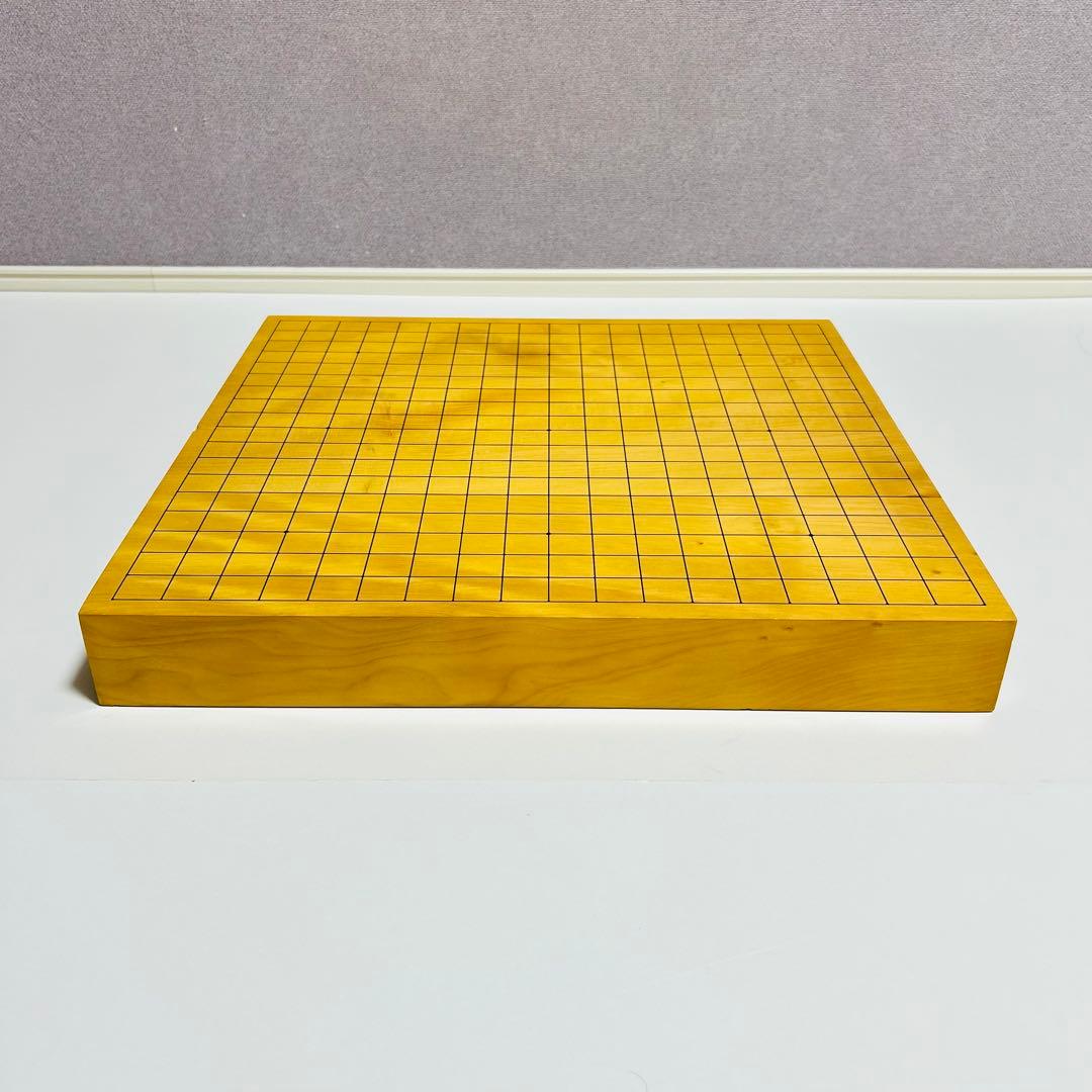 【高級天然木:ハギ3枚造り】卓上碁盤 2寸 本榧 天地柾目 ハギ盤 御碁盤 特撰