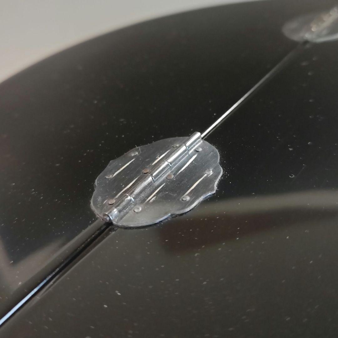 イ836 水指『水崎長寿』『義山　金縁ガラス　平水指　共箱』茶道具