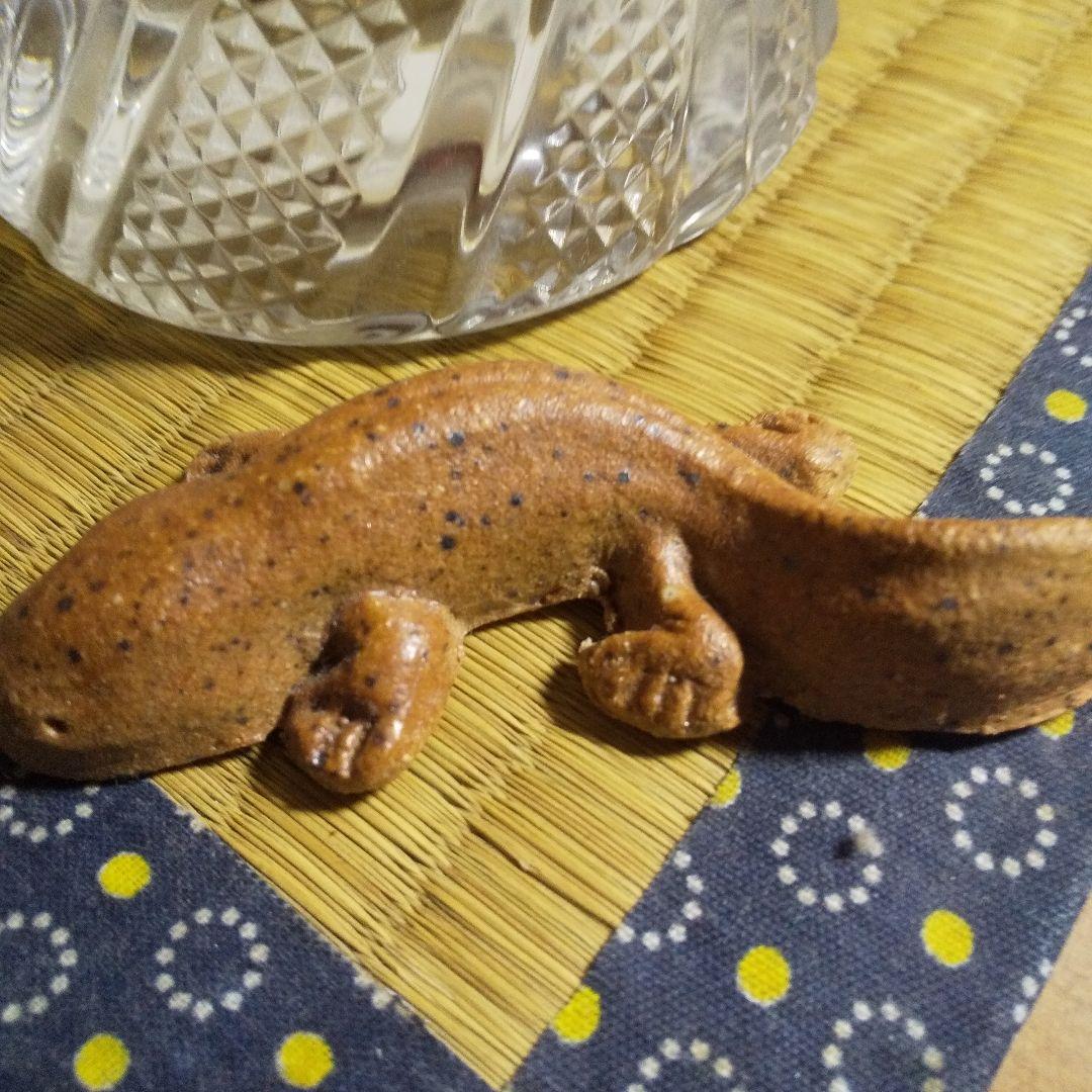 イモリ？どじょう？ 文鎮