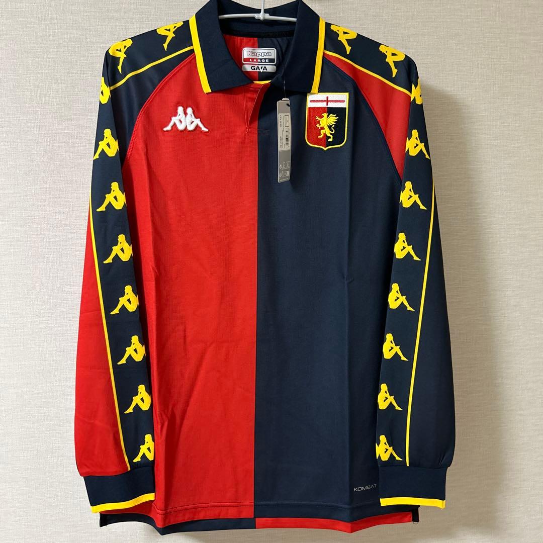 正規品新品☆ジェノアCFC99/00ホーム復刻ユニフォームLサイズ☆カッパ長袖