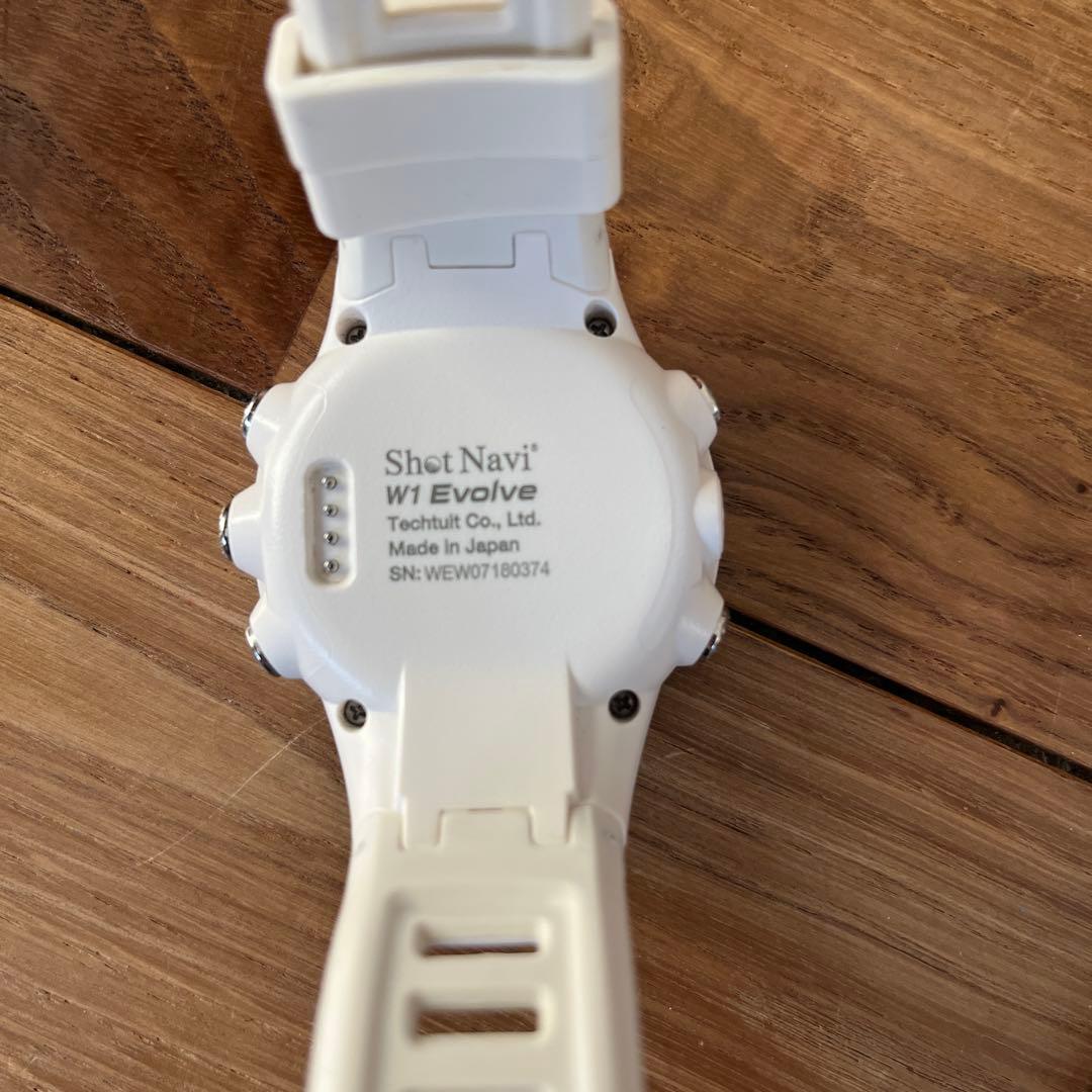 ショットナビ W1 Evolve ゴルフ GPS ウォッチ　ホワイト 時計