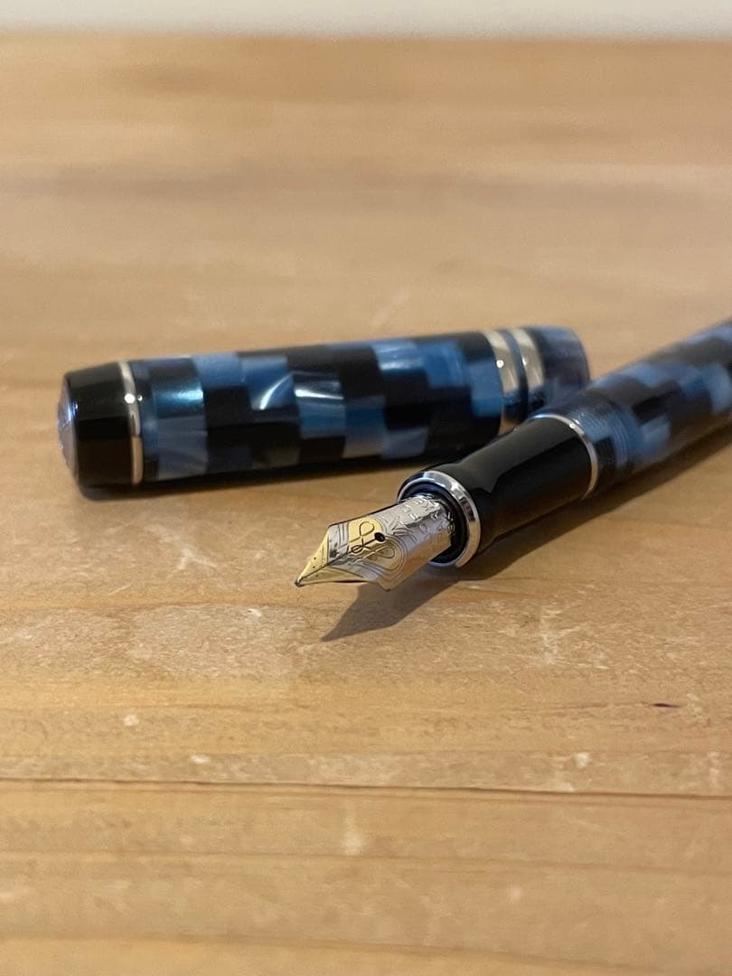 パーカー　デュオフォールド　インターナショナル　モザイク　万年筆　18k