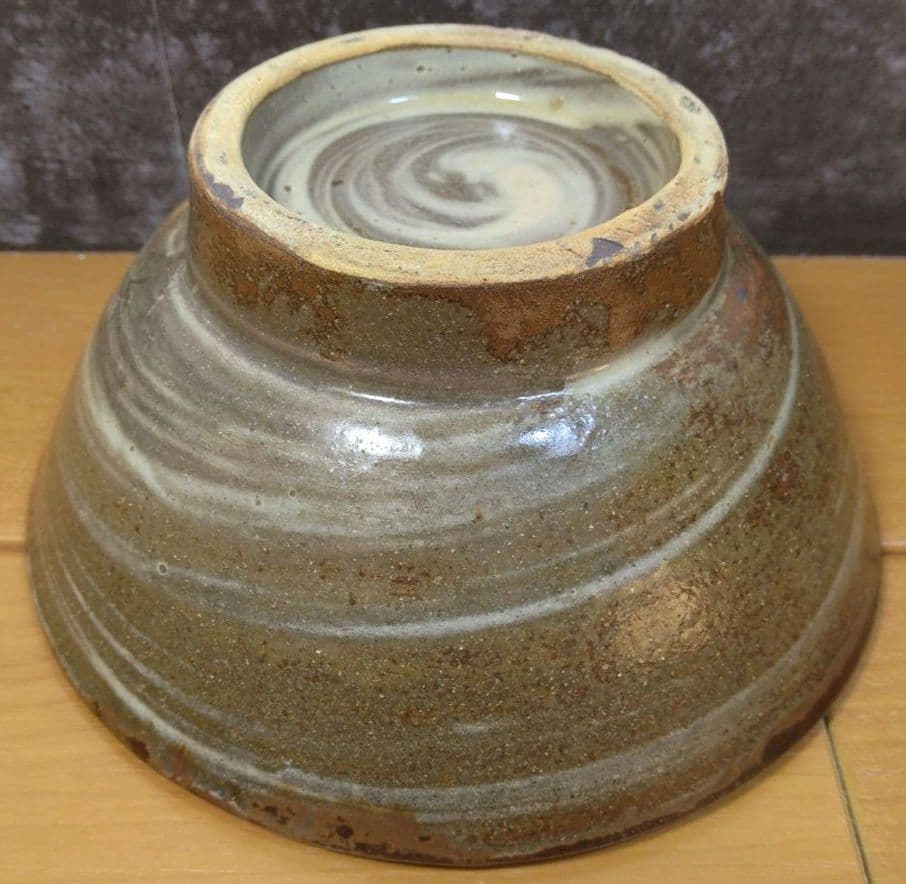 人間国宝 金城次郎 魚紋茶碗 栞 共箱 美品 壺屋焼 壷屋焼 やちむん 魚2匹