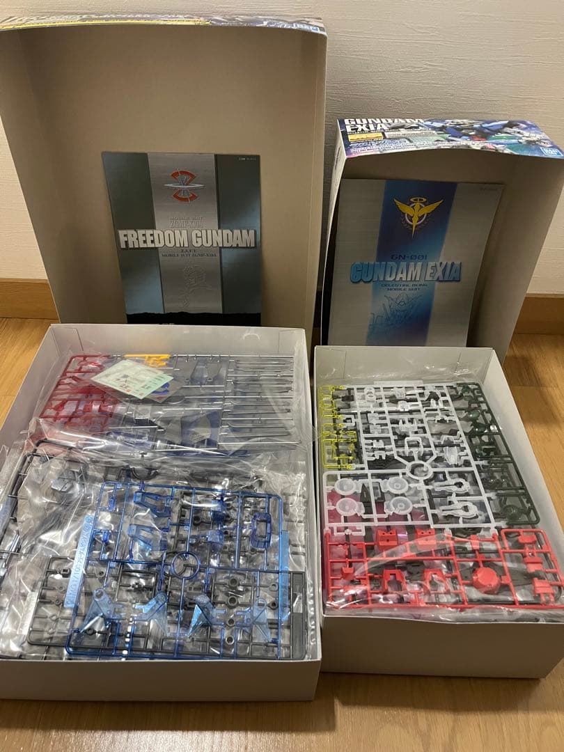 1 未組立　ガンプラくじ　MG 1/100 フリーダム　エクシア