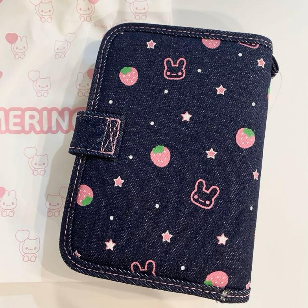 【新品】MERING メリング シール帳デニムバインダー　Strawberry