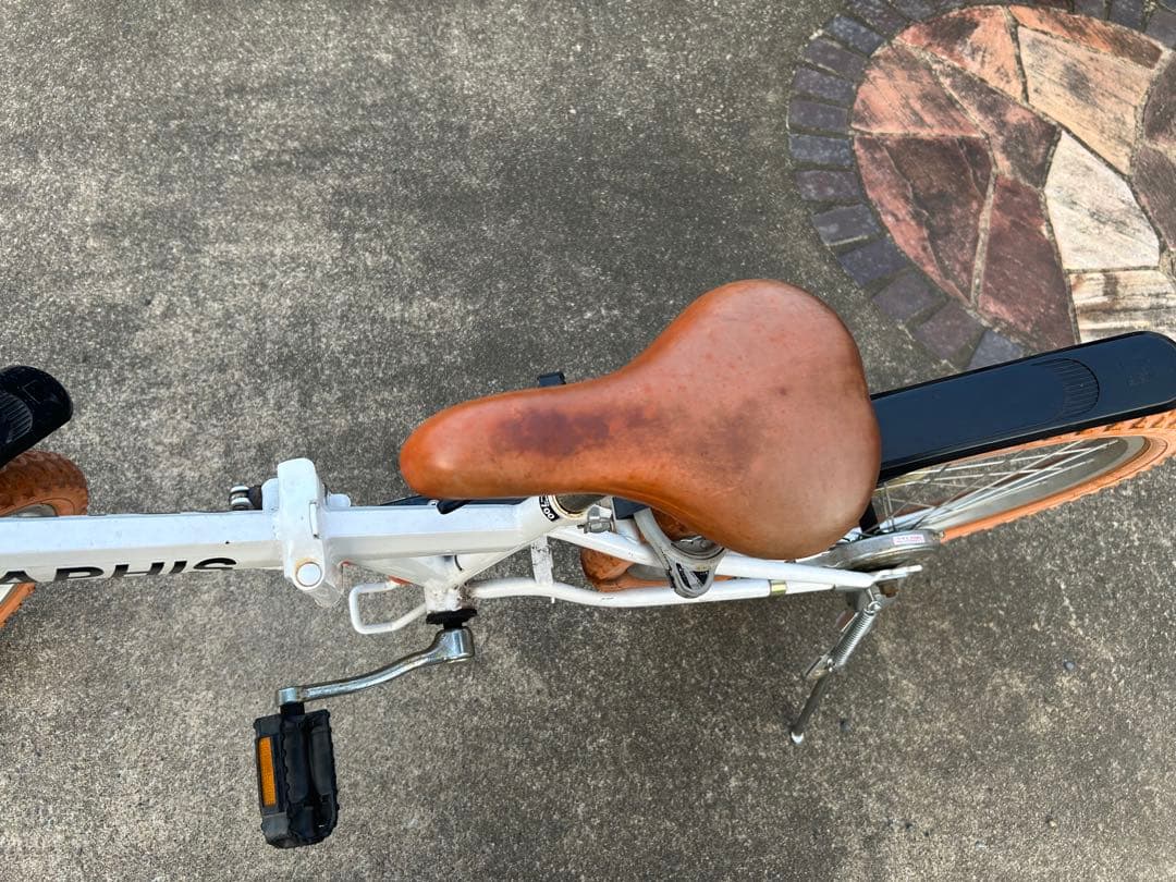 GRAPHIS 折りたたみ自転車 オレンジタイヤ付き