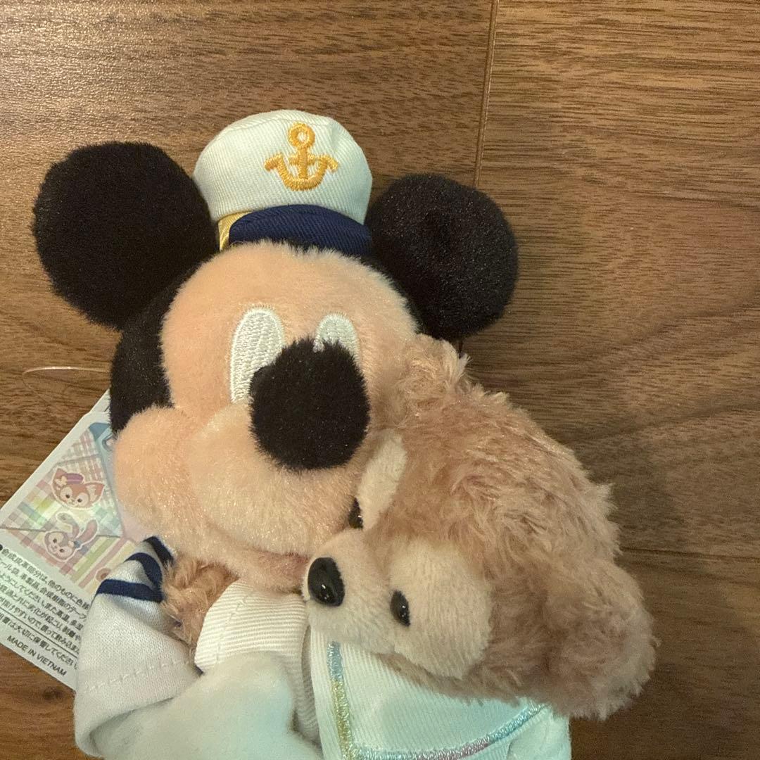 ハートフェルトレターズオブフレンドシップ ぬいぐるみバッジ ダッフィー ミッキー