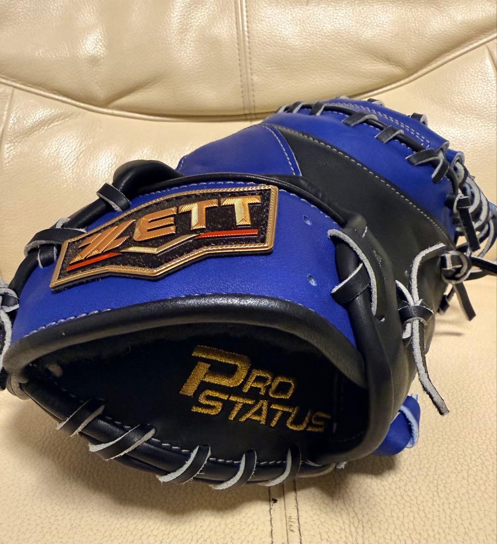 ゼット　プロステイタスオーダー軟式ミット　ヤクルト中村モデル　型付け済み