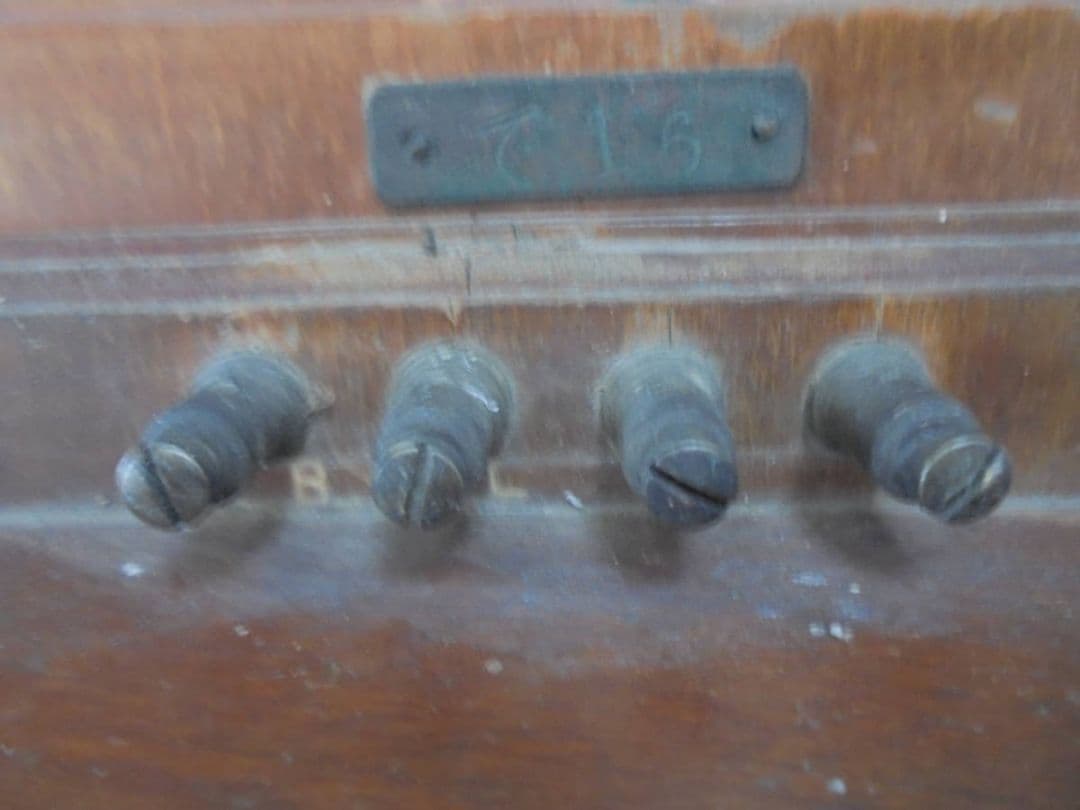 AKa6533　壁掛け　電話機　木製ハンドル手回し　日本電気株式会社　大正10年