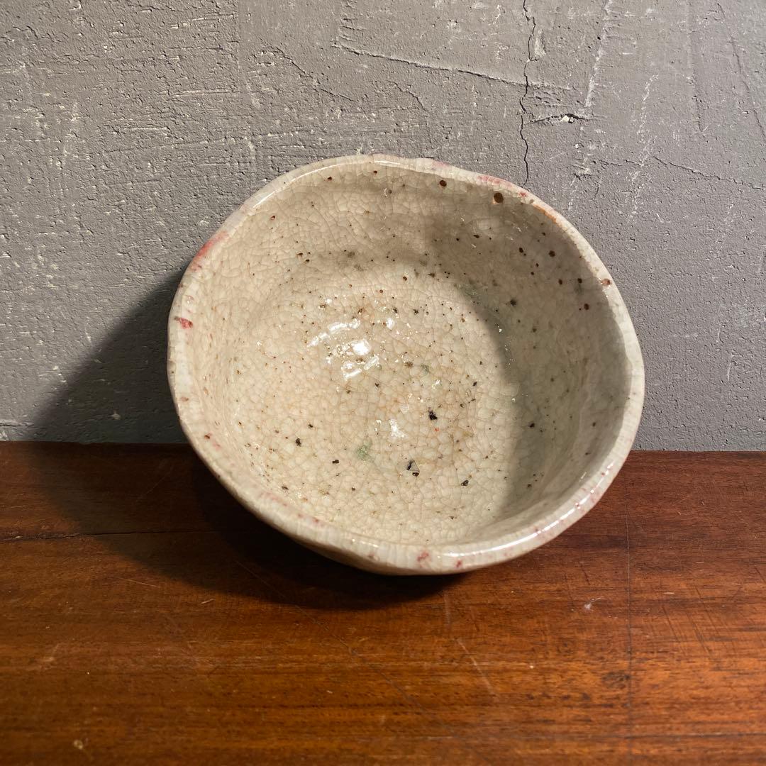 昭和初期 茶道具セット 志野焼 竹製 抹茶碗 茶匙 棗 骨董品 時代物 蔵出し