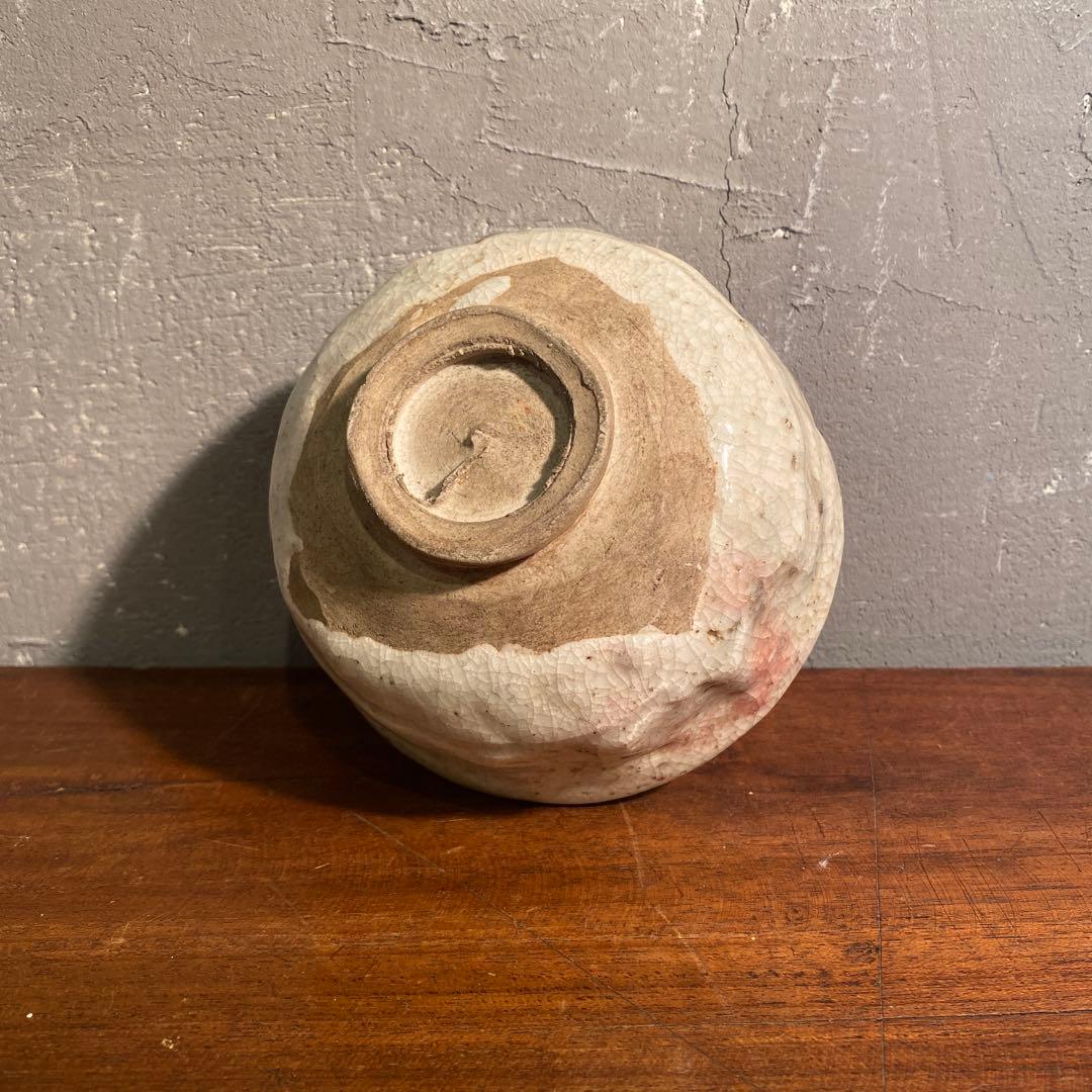 昭和初期 茶道具セット 志野焼 竹製 抹茶碗 茶匙 棗 骨董品 時代物 蔵出し