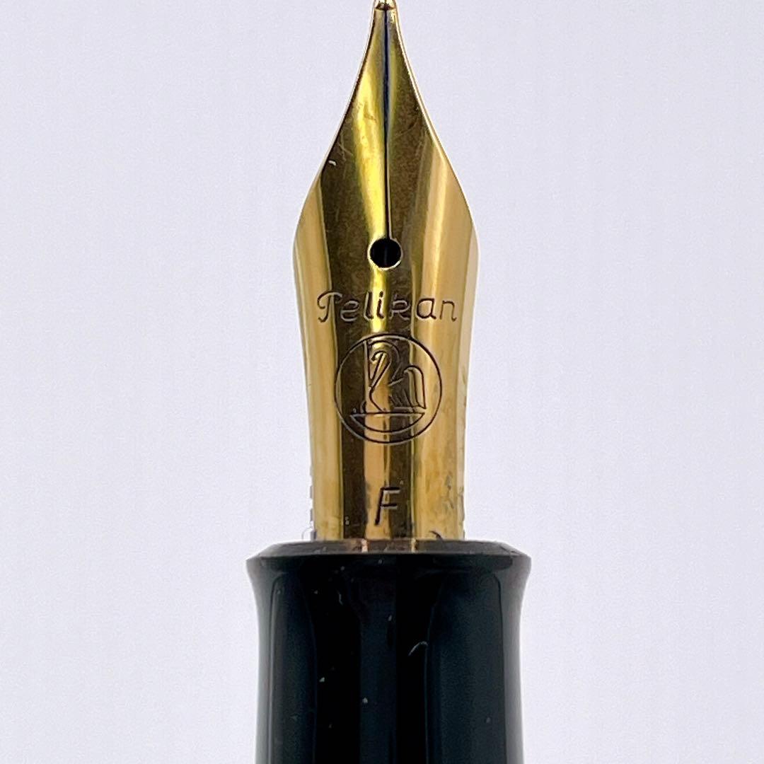 【美品】ペリカン　万年筆　クラシック　M200 太字　F ブラック　ゴールド