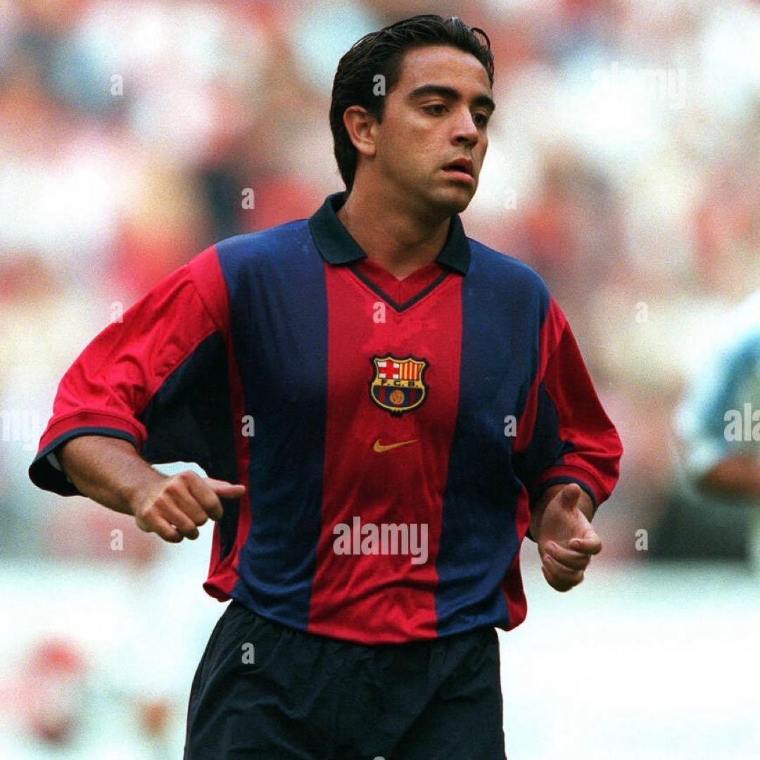 00-01 バルセロナ ホーム ユニフォーム #16 シャビ エルナンデス