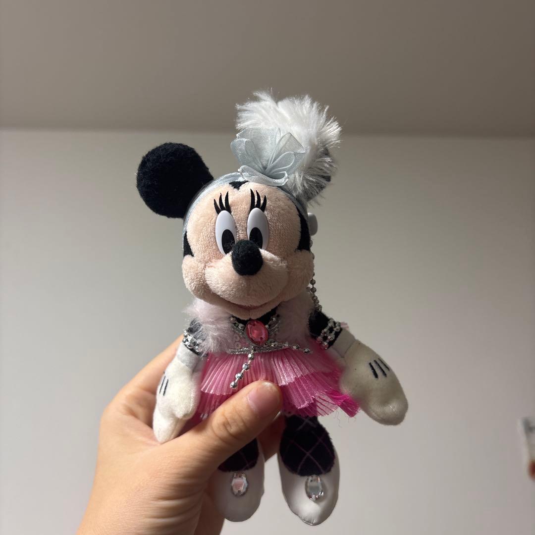 ビックバンドビート ミニー ぬいぐるみ・ぬいぐるみバッジ2点セット本日発送可能！