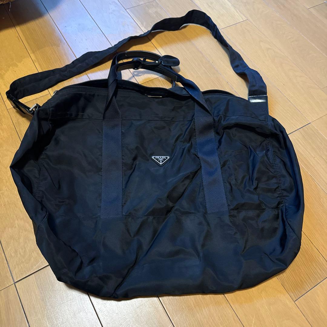 PRADA　プラダ　ボストンバッグ大　ブラック