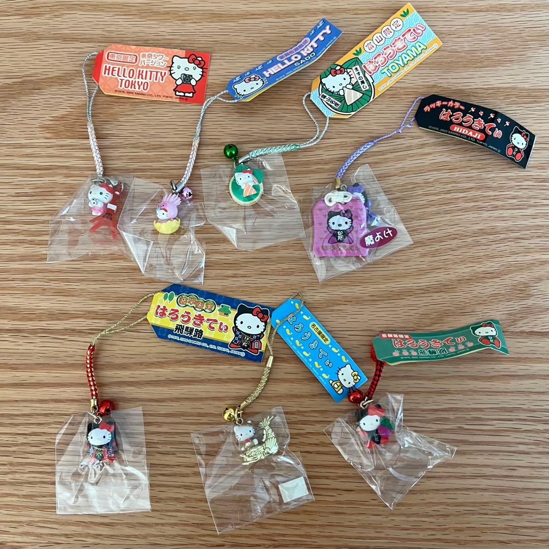 【未使用】ご当地キティ　根付け　まとめ売り　15点　レア