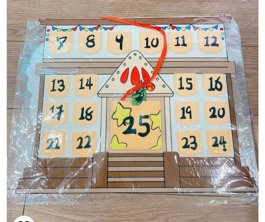 クリスマス アドベントカレンダー 25日間 壁掛け 飾り イベント