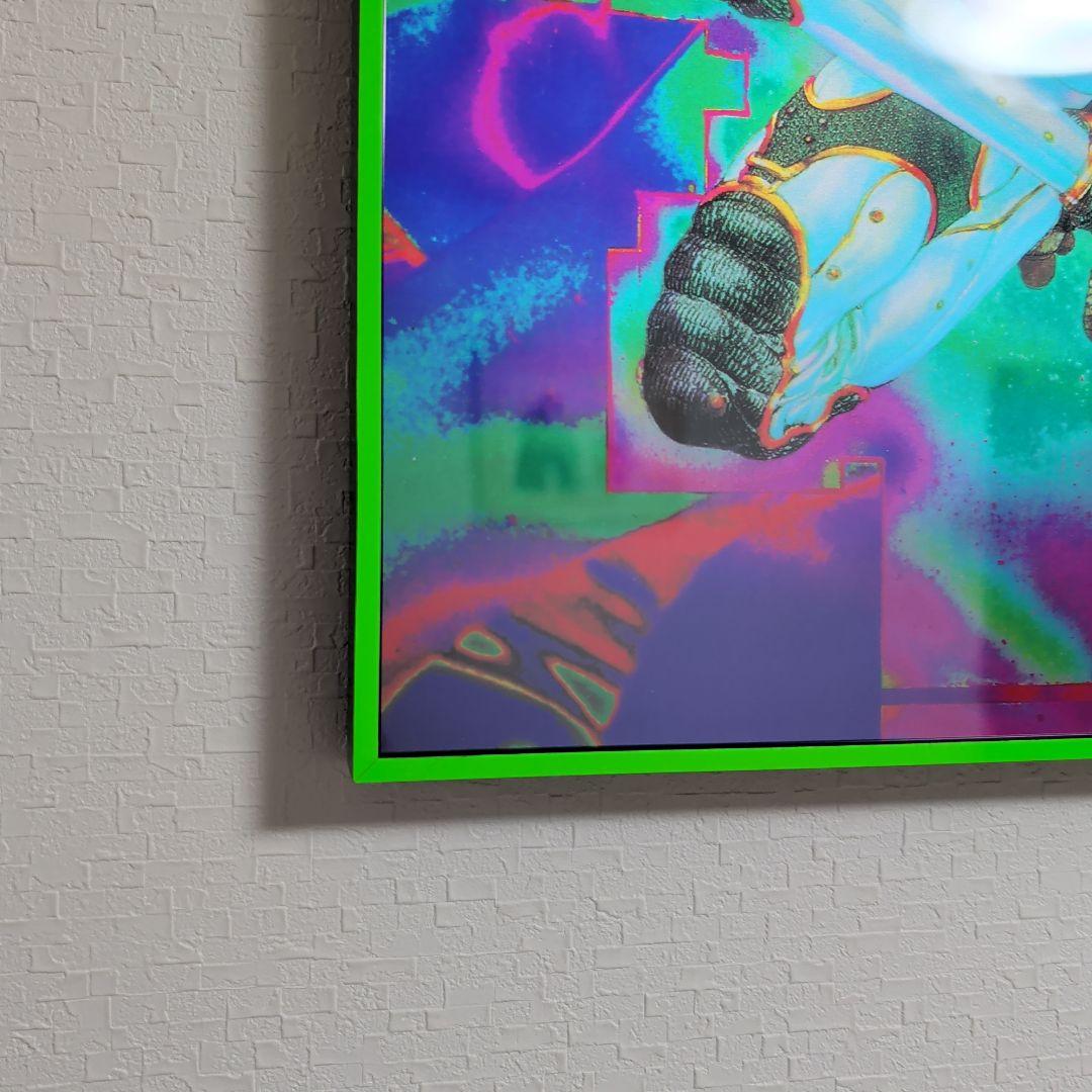 攻殻機動隊 士郎正宗 1990年代 ヴィンデージポスター B3 蛍光グリーン