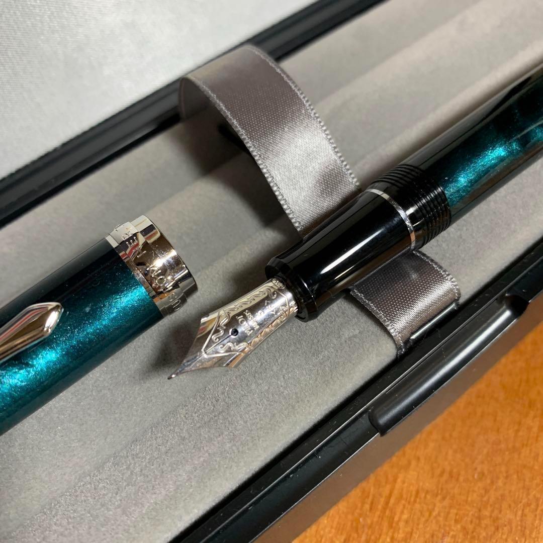 パイロット カスタムヘリテイジSE マーブルグリーン F(細字)