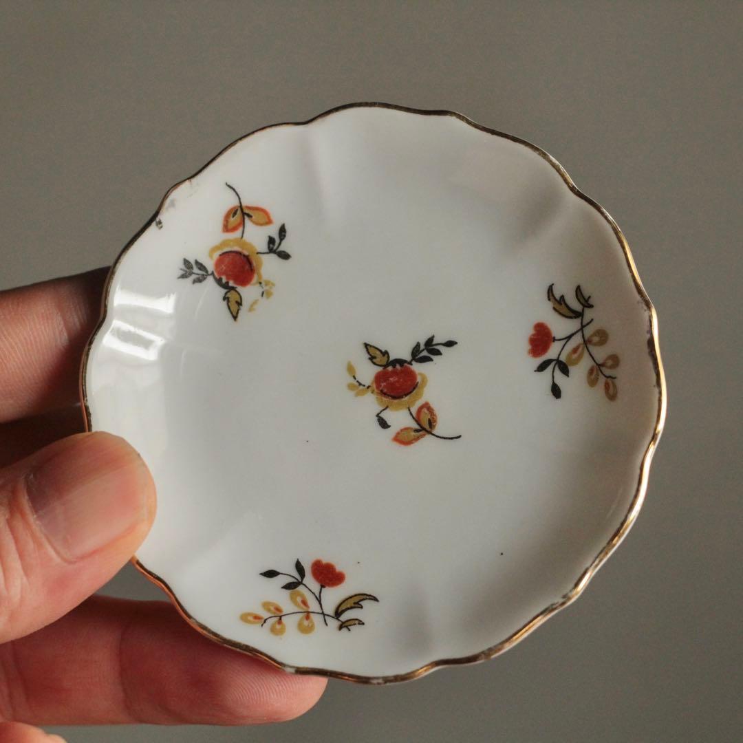 チェコ かわいらしい 小皿 4枚セット 古道具 アンティーク