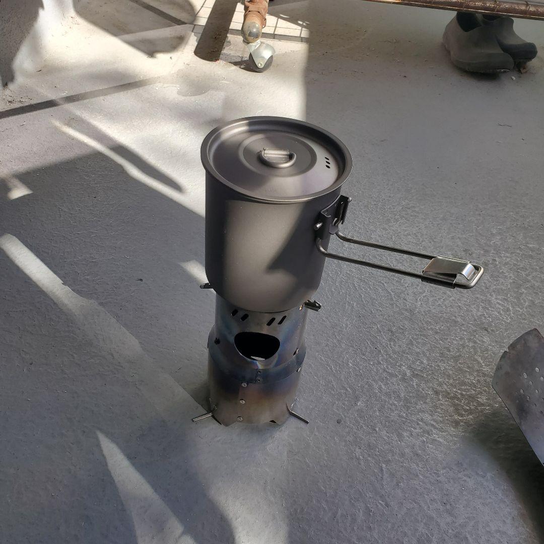 Goshawk チタン　ウッドストーブ　焚き火台　セット