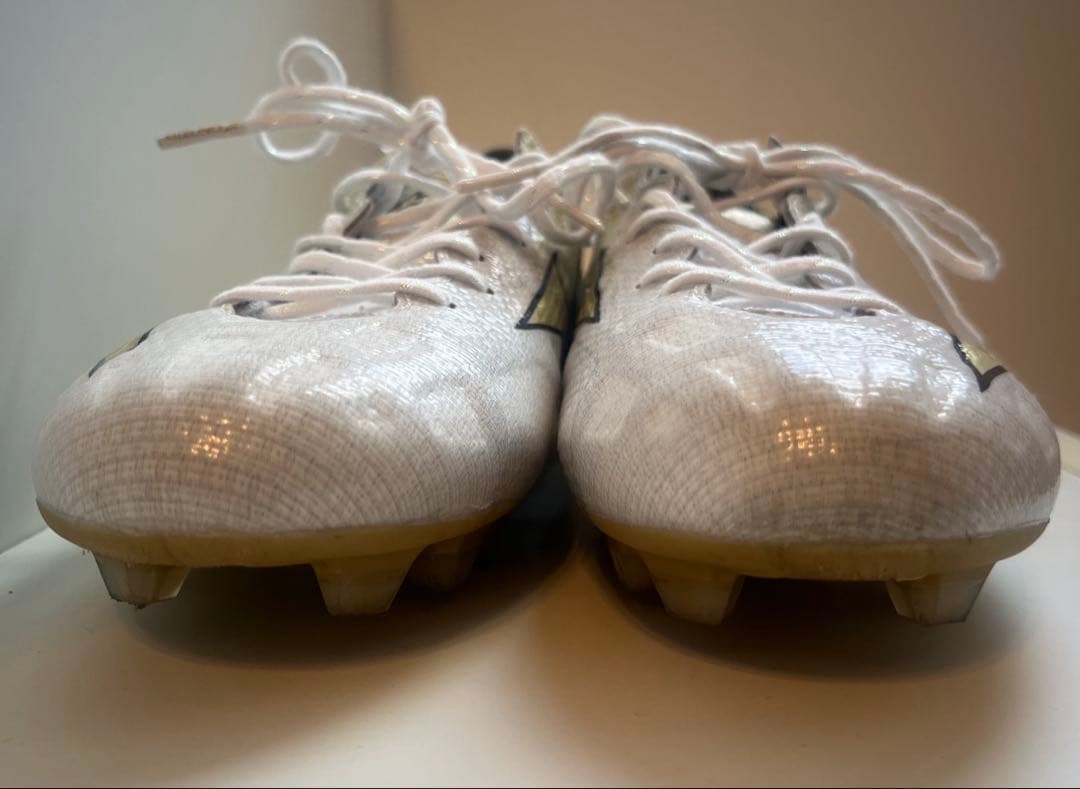 【超美品】ミズノ　アルファ プロ　プリズムゴールド　25.5㎝